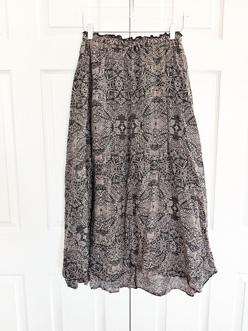Billabong Boho Festival Maxi Mandala Print High Low Drawstring Beachy